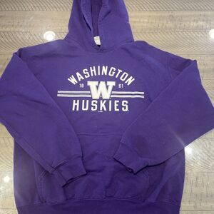 Washington Huskies Purple Hoodie Sweatshirt Mens Medium